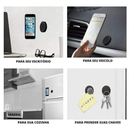 Suporte Celular Magnético Carro Com Imã Neodimio Universal